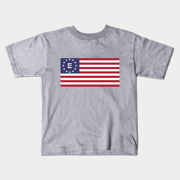 Enclave Flag Kids T-Shirt by KingVego